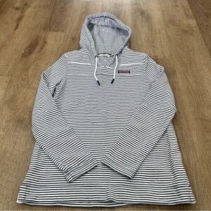 Vineyard Vines Striped Hoodie Blue & White